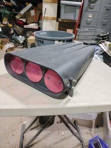 Finned 3-Butterfly Aluminum Dual Quad Scoop-preowned-no Hardware-just Scoop