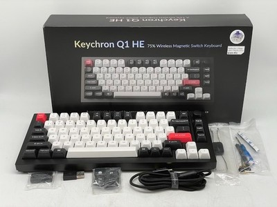 Keychron Q1 HE Keyboard Swappable RGB Backlight Nebula Switch Knob Version
