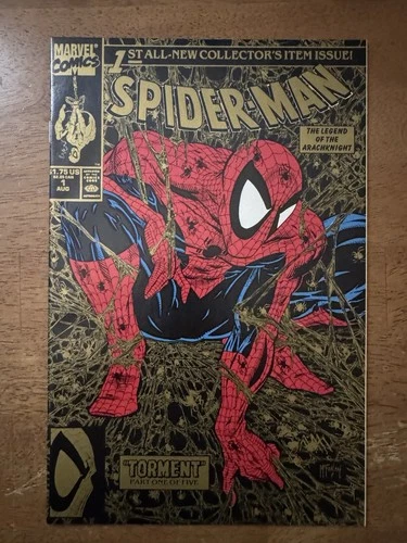 Spider-Man #1 Torment Gold Variant Todd McFarlane 1990 Marvel NM