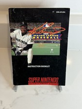 Ken Griffey Jr. Major League Baseball - 1994 Super Nintendo SNES - Game Manual