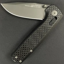 SOG Terminus XR LTE Cryo Folding Knife Carbon Fiber Scales Axis Lock