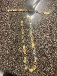 Hommes Oro Men's Gemstone Necklace And Bracelet