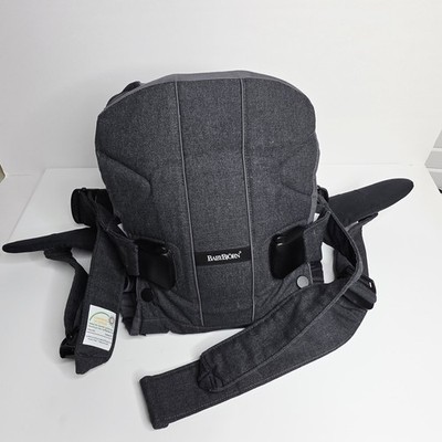 BABY BJORN ONE Baby Carrier Black Grey 8 - 33lbs Newborn good Condition Holder