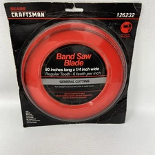 Craftsman Band Saw Blade 9-26232 80”x 1/4” Wide 6 TPI General Cutting USA NOS