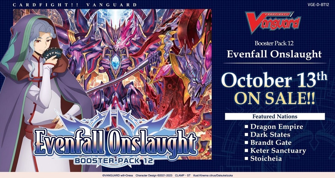 Cardfight Vanguard TCG overDress Evenfall Onslaught Booster Box BT12 [16 Packs]