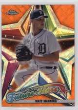 2022 Topps Chrome Logofractor Edition Orange Refractor 4/25 Matt Manning 03wr