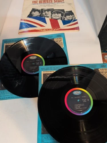 THE BEATLES' STORY 2-LP SET VG VINYL RECORD GATEFOLD Mono CAPITOL