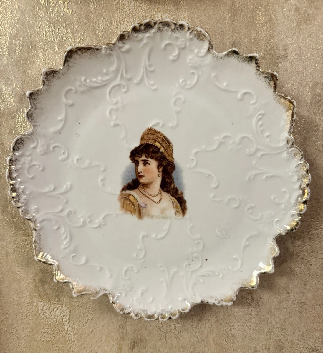 French Plate In Antique Ceramic & Porcelain Plates & Chargers for