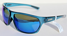 SUNCLOUD Boone POLARIZED Sunglasses Crystal Marine/Aqua Blue Mirror NEW Smith