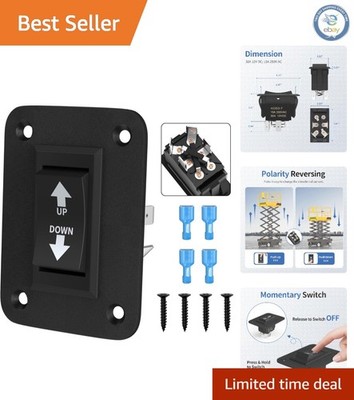 DPDT 12V Rocker Switch - Heavy Duty Polarity Reversing Solution for Trailers