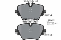 Bremsbelagsatz Scheibenbremse Q+ Textar 2561701 FüR Bmw Mini F45 F46 F54 X1 F60