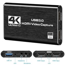 4K HDMI Video Capture Card USB 3.0 1080P 60FPS Recorder for Streaming OBS
