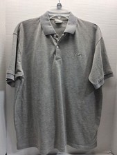 Lacoste Polo Shirt Mens XXL 7 Gray Short Sleeve Golf 100 Cotton Preppy Casual