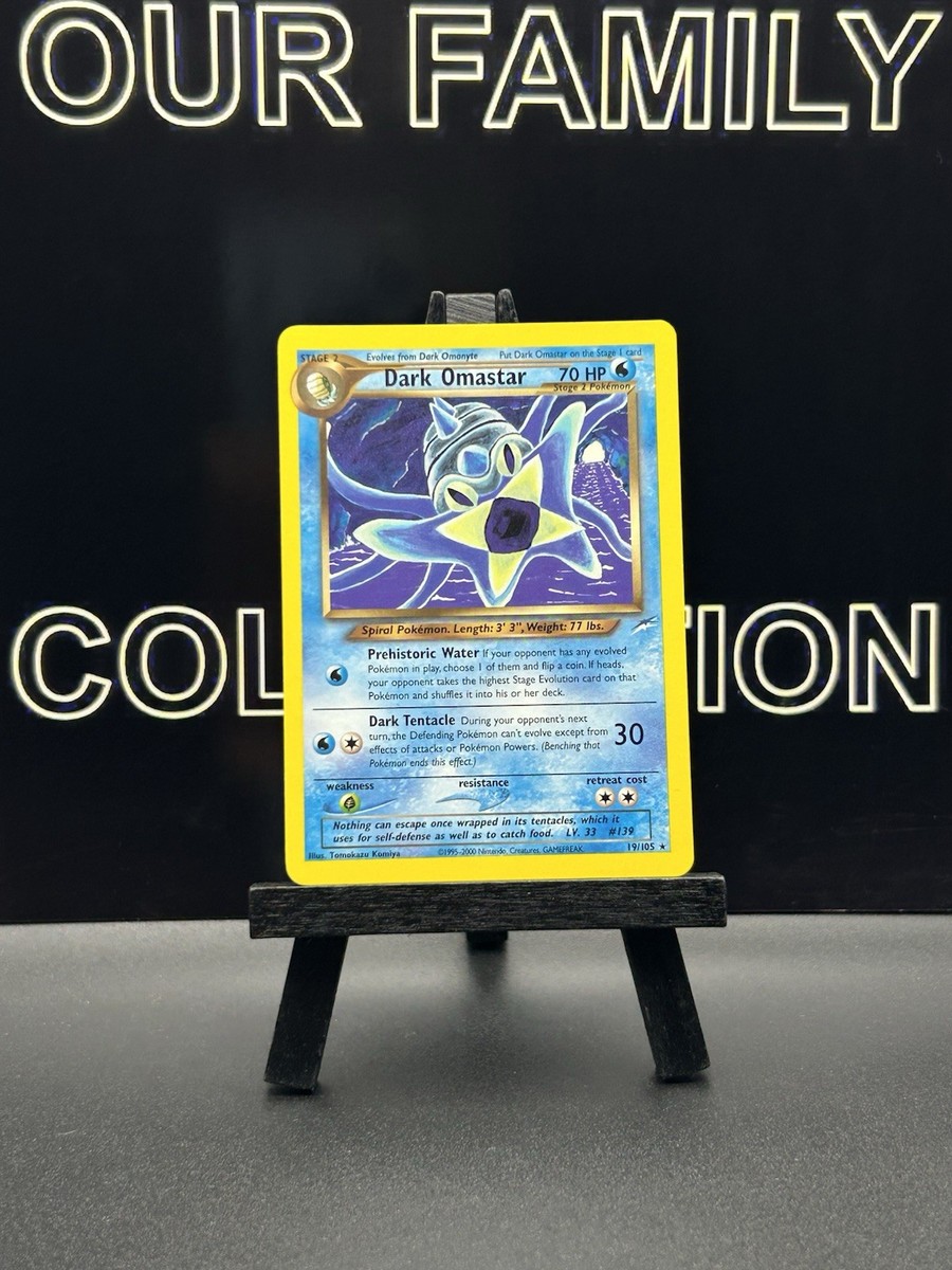 Pokémon Dark Omastar Stage 2 Neo Destiny 19/105 Rare Regular