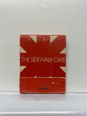 THE SIDEWALK CAFÉ San Francisco Vintage 60s 70s Red White Star Matchbook