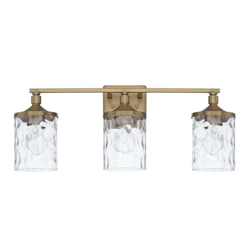 HomePlace 128831AD-451 24" Vanity Light by Capital Lighting  3-Light, Aged Brass - Picture 1 of 4