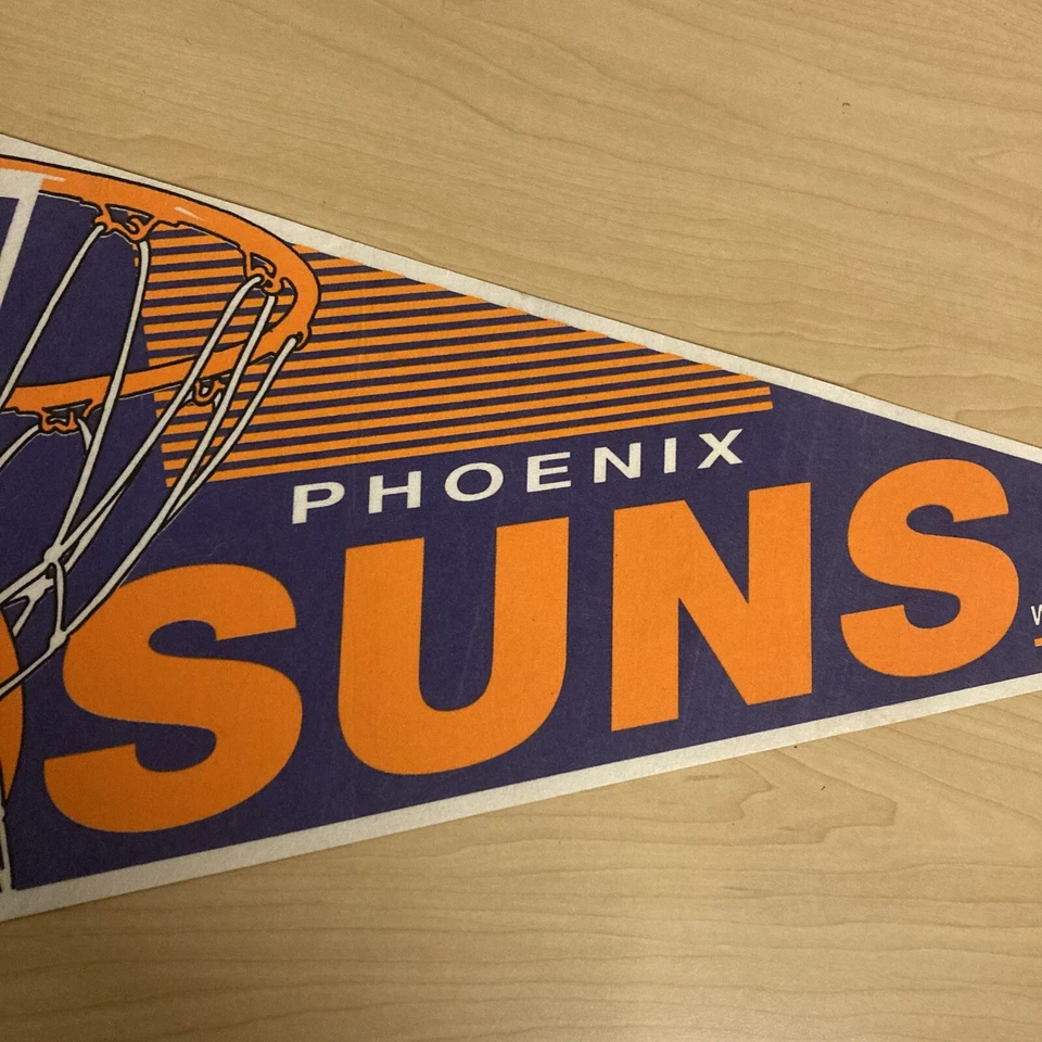 Vintage 90s Phoenix Suns Slam Dunk 30" Pennant Wincraft Team NBA Basketball - Изображение 3 из 4