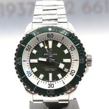 Breitling Superocean Automatic 44 watch green full set 1 year warranty RRP 4550