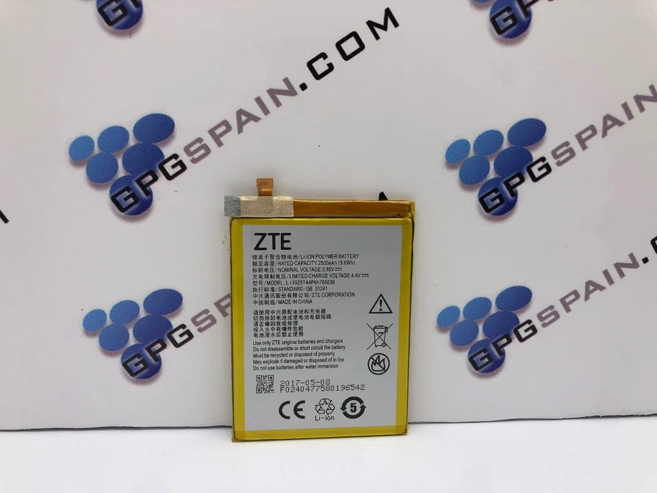 Original Batterie Für ZTE Blade V8 Mini Kapazität 2500 MHA Versand 24/48 Stunden - Bild 1 von 1