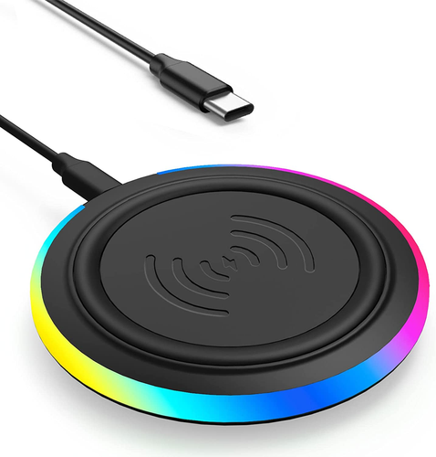 Wireless Charger Pad 15W Fast Charging Qi-Certified Iphone Android No AC Adapter - Photo 12 sur 12