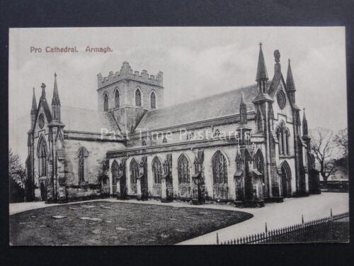 N Ireland ARMAGH Pro Cathedral Old Postcard by H. Allison & Son - Picture 1 of 2