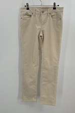 Ann Taylor LOFT Womens Size 26/2 Modern Straight Ivory Corduroy Pants 30x30