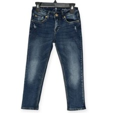 7 for all Mankind Girls Josefina Skinny Boyfriend Jeans Size 7