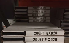 2 COILS 1/2" x 020 x 200' Steel Strapping Mini Coils 400' Total!