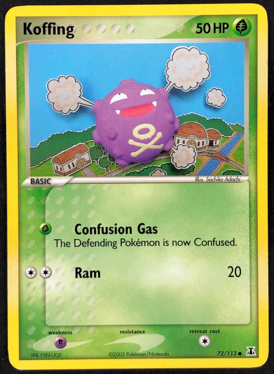 ☆E-ko☆ Pokemon Card Koffing (EX Delta Species) 72/113 EXC/NM Non