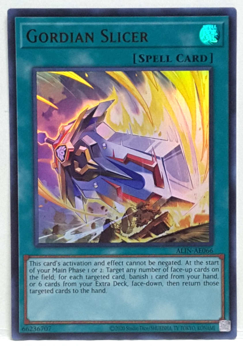 Yugioh Asian-English Gordian Slicer ALIN-AE066 Ultra Rare | eBay