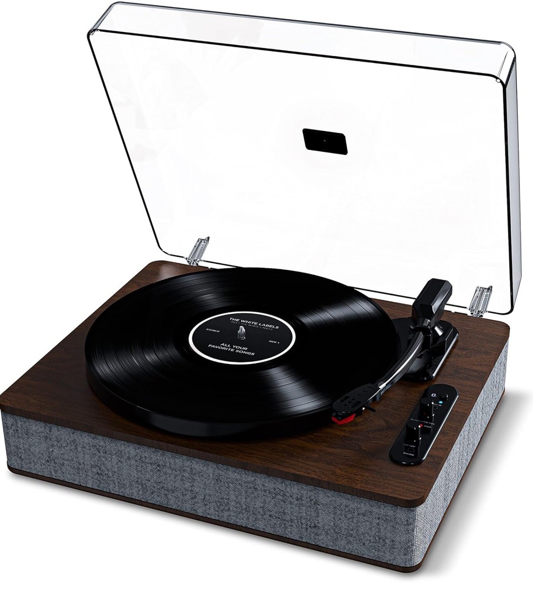 ION Audio Luxe LP – Bluetooth Vinyl Record Player with Speakers, USB  Conversion,