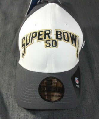 SUPERBOWL 50 DENVER BRONCOS THIRTY NINE OFFICIAL CAP SMALL MEDIUM NFL BLACK  GOLD