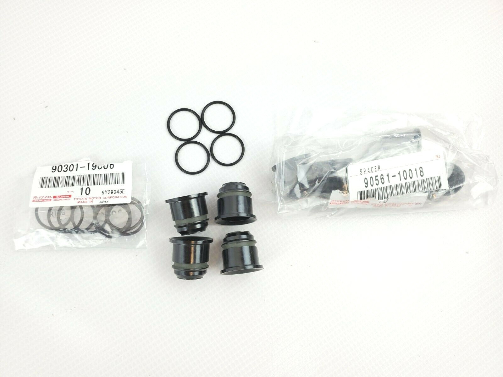8pcs Toyota Fuel Injector Nozzle Holder Spacer 2.4 2.7 9056110018 w O