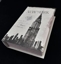 Chrysler Building New York Faux Fake Book Secret Hidden Storage Diversion Box