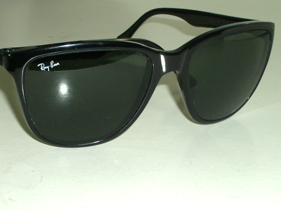 VINTAGE B&L RAY BAN FRANCE GLOSSY BLACK G15 UV CATS 2000 SKI