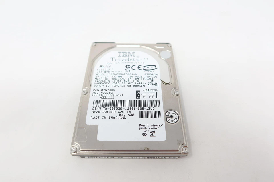 20GB 2.5" Ultra ATA 4200RPM 100Mb/s 2MB Cache Laptop Hard Drive IC25N020ATDA04-0 - Image 2 of 2