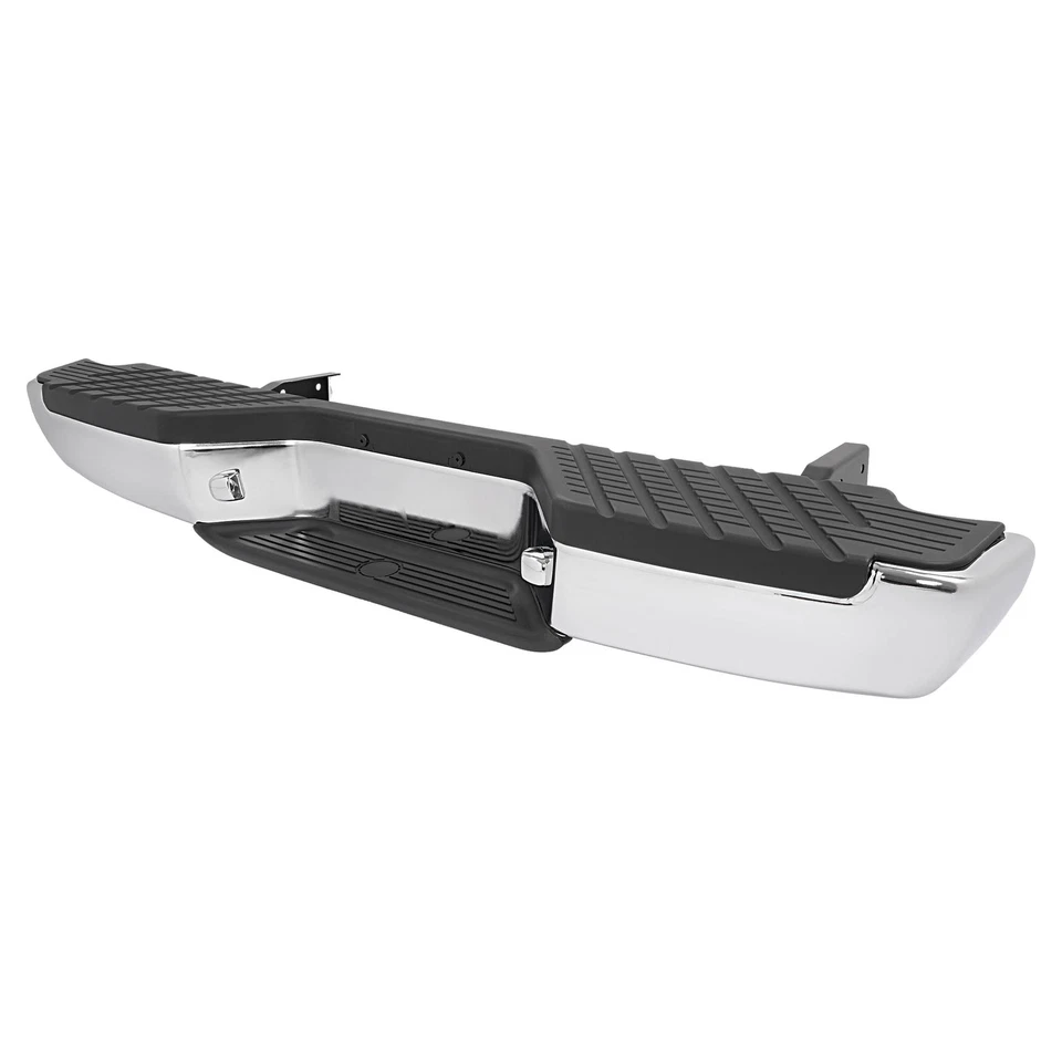 Chrome/ Black Complete Rear Bumper Assembly For Nissan Frontier 1998-2021 Steel - Imagem 4 de 4
