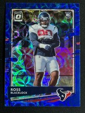 2020 Panini Donruss Optic Blue Scope Rookie RC Ross Blacklock #133 Texans 2