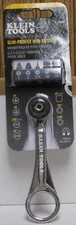Klein Tools 65200 Slim Profile 1/4 Inch Drive 72 Geared Teeth Hand Ratchet