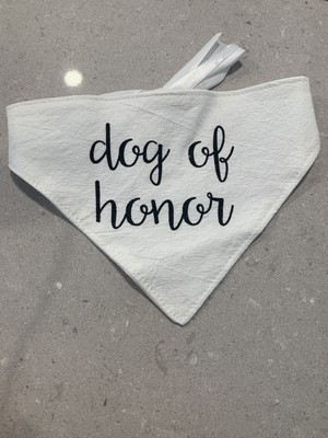 dog of honor wedding bandana