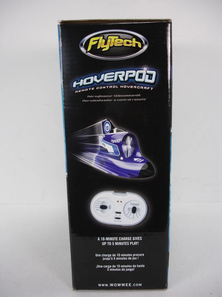 NEW WOWWEE FLYTECH HOVERPOD REMOTE CONTROL HOVERCRAFT BLUE 4162 INDOOR ONLY - Image 3 of 4