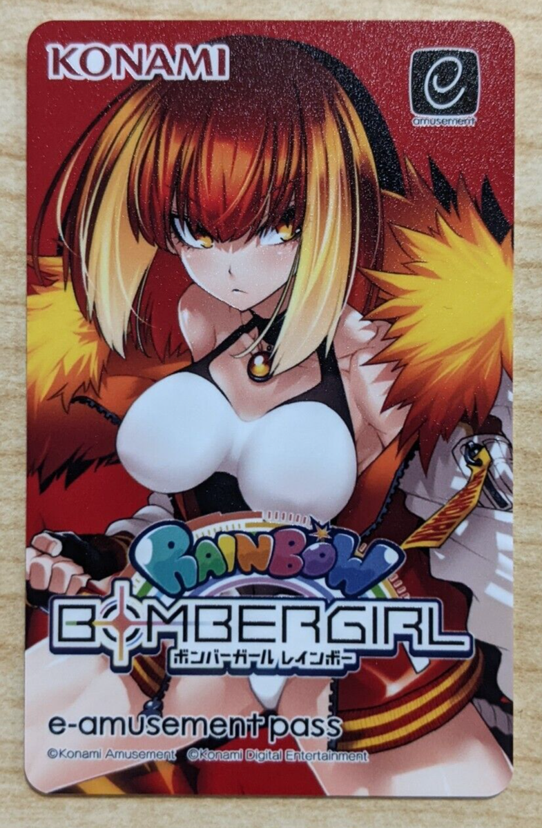 SHIPS FROM USA NEW Konami e-AMUSEMENT PASS Card BOMBERGIRL RAINBOW