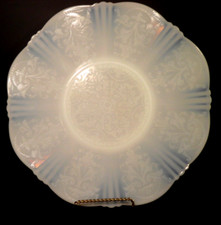 MacBeth Evans Monax American Sweetheart Plate Vtg 11.5 Opalescent Cake Platter