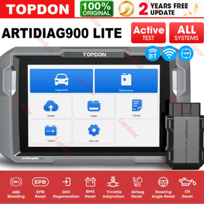 TOPDON ArtiDiag900 Lite Full System Car OBD2 Scanner Diagnostic Tool 8-inch