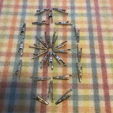 25 pcs Electric Non Insulated Testing Crocodile Clamps Alligator Clips Crafts ￼