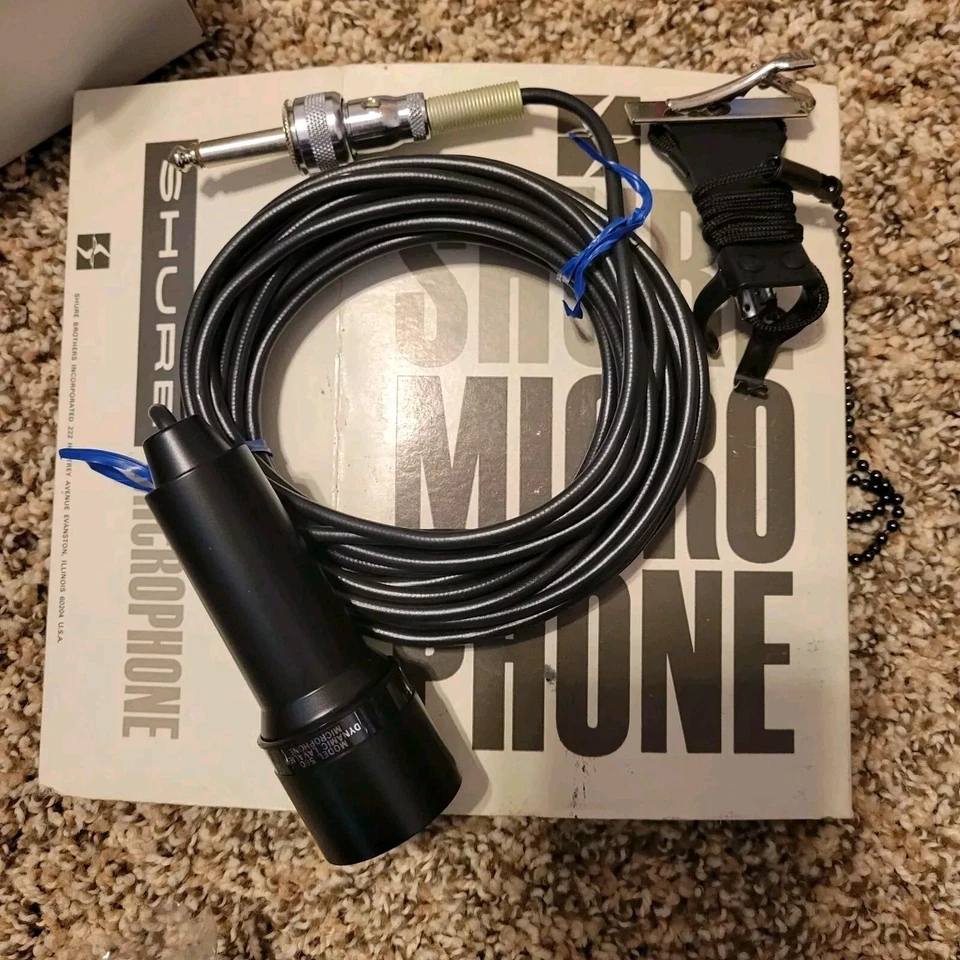 *New/Vtg SHURE Microphone 560C Omnidirectional Lavalier Dual Impedance Rare - Image 3 of 4