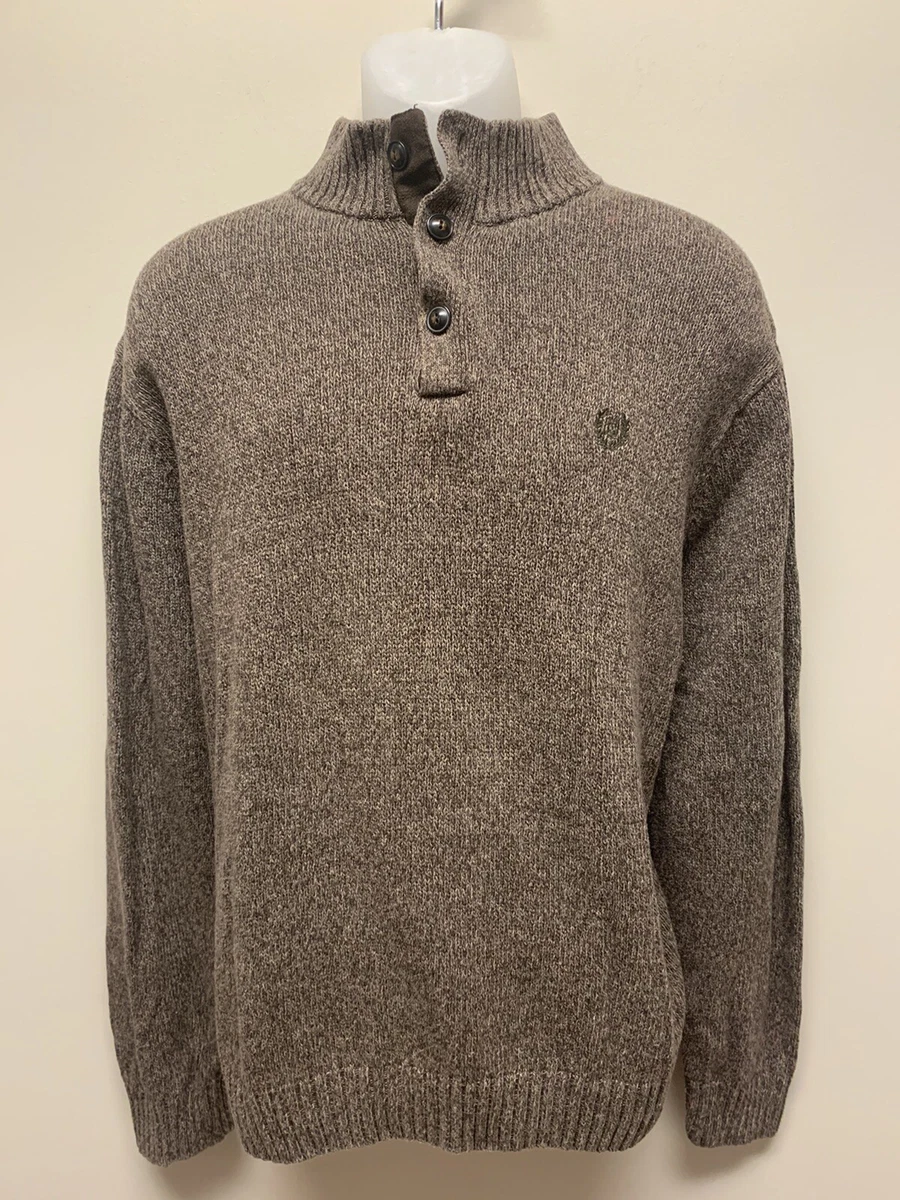 Men's button up sweater with elbow patches sale