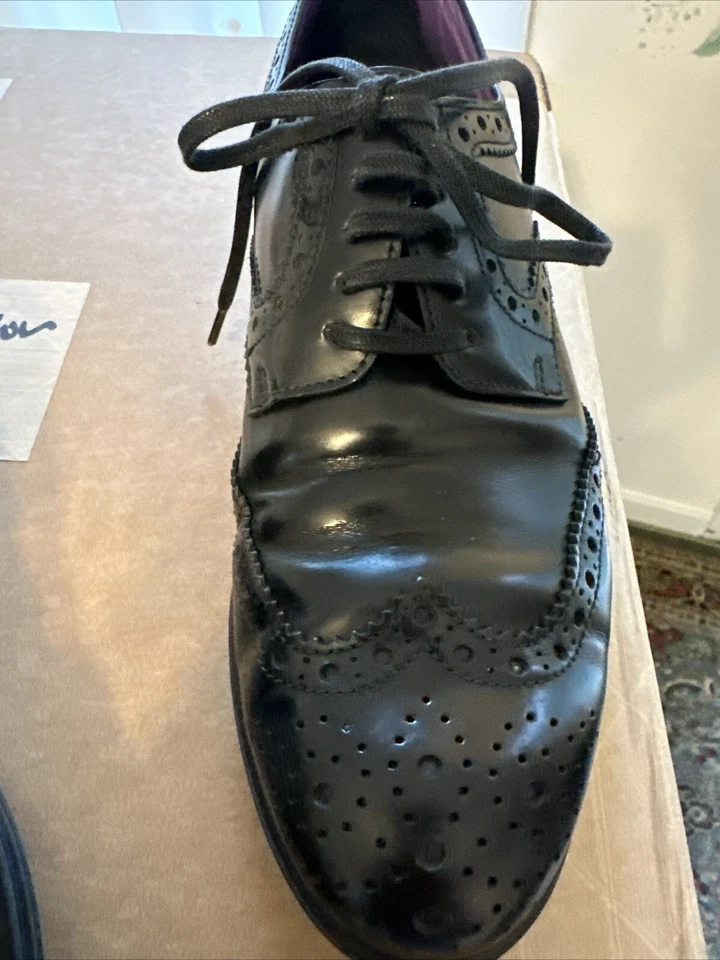 Dolce & Gabbana Zapatos Derby Punta de Ala Negros Mujer 35 (UE) US 4 Foto 3 de 4