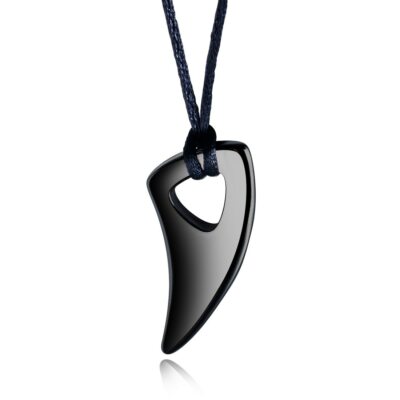 Hollow Wolf Tooth Stainless Steel Pendant Necklace Fashion