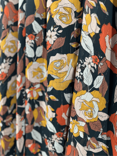 NWT Fate Womens Multicolor Floral Print Deep V-Neck Maxi Dress Size Small - Picture 11 of 12